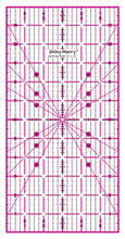 Load image into Gallery viewer, Shiny Merry 6 x 12 inch Non Slip Acrylic Quilting Ruler for Patchwork, Sewing with Pink and Black Grid