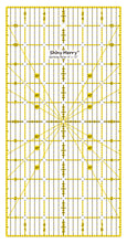 Load image into Gallery viewer, Shiny Merry 6 x 12 inch Non Slip Acrylic Quilting Ruler for Patchwork, Sewing Yellow and Black Template Lines