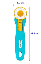 Load image into Gallery viewer, Shiny Merry - 45 mm Rotary Cutter for Fabric, Leather, Crafting, Sewing, Quilting, Fabric Rotary Cutter Perfect for Left & Right Hand -BLUE