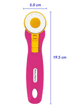 Load image into Gallery viewer, Shiny Merry - 45 mm Rotary Cutter for Fabric, Leather, Crafting, Sewing, Quilting, Fabric Rotary Cutter Perfect for Left & Right Hand -PINK