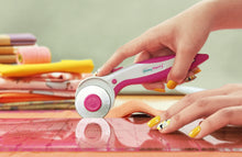 Load image into Gallery viewer, Shiny Merry 6 x 24 inch Transparent Non-Slip Acrylic Quilting Ruler for Precision Cutting, Crafts with Pink and Black Grid