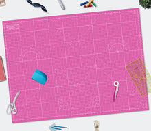 Load image into Gallery viewer, Shiny Merry - A0 120x90cm( 48"x36") DIY Craft PVC Inch & Metric Self Healing Cutting Mat-Pink/Purple