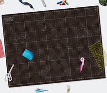 Load image into Gallery viewer, Shiny Merry - A0 120x90cm (48"x36") DIY Craft PVC Inch & Metric Self Healing Cutting Mat-Black/Gray