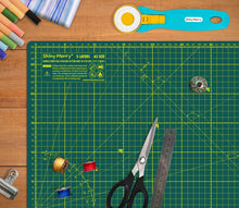 Load image into Gallery viewer, Shiny Merry - A3 45x30cm (18"x12") DIY Craft PVC Inch & Metric Self Healing Cutting Mat-Green / Green