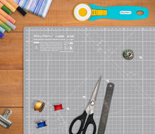 Load image into Gallery viewer, Shiny Merry - A3 45x30cm (18"x12") DIY Craft PVC Inch & Metric Self Healing Cutting Mat-Black / Gray