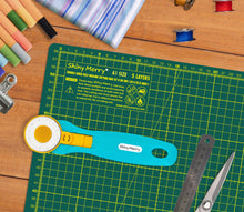 Load image into Gallery viewer, Shiny Merry - 45 mm Rotary Cutter for Fabric, Leather, Crafting, Sewing, Quilting, Fabric Rotary Cutter Perfect for Left & Right Hand -BLUE