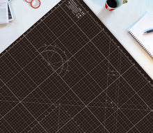Load image into Gallery viewer, Shiny Merry - A0 120x90cm (48"x36") DIY Craft PVC Inch & Metric Self Healing Cutting Mat-Black/Gray
