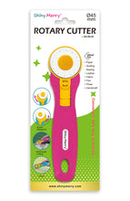 Load image into Gallery viewer, Shiny Merry - 45 mm Rotary Cutter for Fabric, Leather, Crafting, Sewing, Quilting, Fabric Rotary Cutter Perfect for Left & Right Hand -PINK