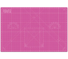 Load image into Gallery viewer, Shiny Merry - A1 90x60cm (36"x24") DIY Craft PVC Inch & Metric Self Healing Cutting Mat-Pink/Purple