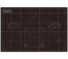 Load image into Gallery viewer, Shiny Merry - A1 90x60cm (36"x24") DIY Craft PVC Inch & Metric Self Healing Cutting Mat-Black/Gray