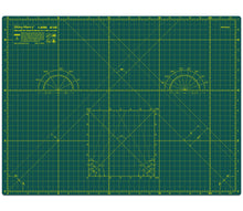 Load image into Gallery viewer, Shiny Merry - A2 60x45cm (24"x18") DIY Craft PVC Inch & Metric Self Healing Cutting Mat-Green/Green