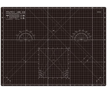 Load image into Gallery viewer, Shiny Merry - A2 60x45cm (24"x18") DIY Craft PVC Inch & Metric Self Healing Cutting Mat-Black/Gray