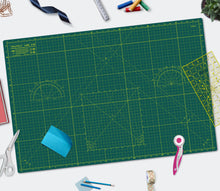 Load image into Gallery viewer, Shiny Merry - A1 90x60cm (36"x24") DIY Craft PVC Inch & Metric Self Healing Cutting Mat-Green/Green