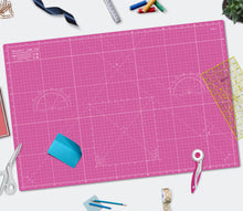 Load image into Gallery viewer, Shiny Merry - A1 90x60cm (36"x24") DIY Craft PVC Inch & Metric Self Healing Cutting Mat-Pink/Purple