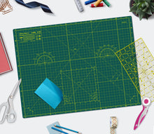 Load image into Gallery viewer, Shiny Merry - A2 60x45cm (24"x18") DIY Craft PVC Inch & Metric Self Healing Cutting Mat-Green/Green