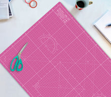Load image into Gallery viewer, Shiny Merry - A1 90x60cm (36"x24") DIY Craft PVC Inch & Metric Self Healing Cutting Mat-Pink/Purple