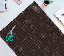 Load image into Gallery viewer, Shiny Merry - A1 90x60cm (36"x24") DIY Craft PVC Inch & Metric Self Healing Cutting Mat-Black/Gray