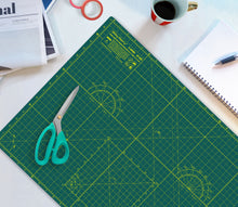 Load image into Gallery viewer, Shiny Merry - A2 60x45cm (24"x18") DIY Craft PVC Inch & Metric Self Healing Cutting Mat-Green/Green