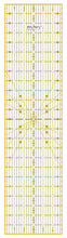 Load image into Gallery viewer, Shiny Merry 6 x 24 inch Transparent Non-Slip Acrylic Quilting Ruler for Precision Cutting, Crafts with Yellow and Black Template Lines
