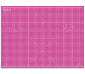 Shiny Merry - A0 120x90cm( 48"x36") DIY Craft PVC Inch & Metric Self Healing Cutting Mat-Pink/Purple