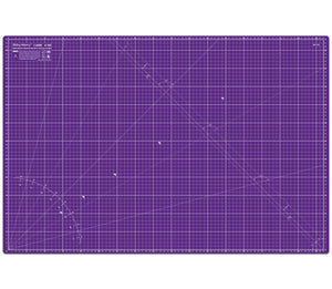 Shiny Merry - A1 90x60cm (36"x24") DIY Craft PVC Inch & Metric Self Healing Cutting Mat-Pink/Purple
