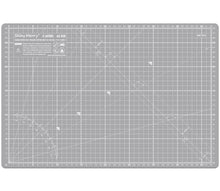 Load image into Gallery viewer, Shiny Merry - A3 45x30cm (18&quot;x12&quot;) DIY Craft PVC Inch &amp; Metric Self Healing Cutting Mat-Black / Gray
